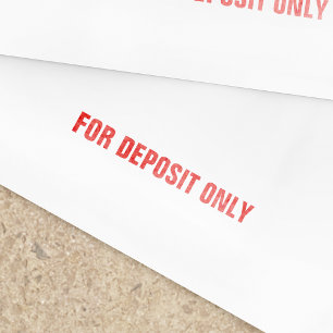 Simple For Deposit Only Business Stamp