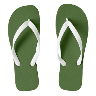 Simple Forest Green Authority® Flip Flops