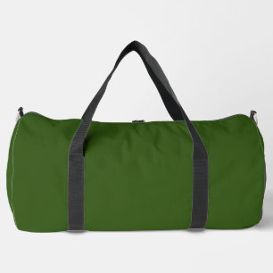 Simple Forest Green Large Duffel Bag Printed Duffe