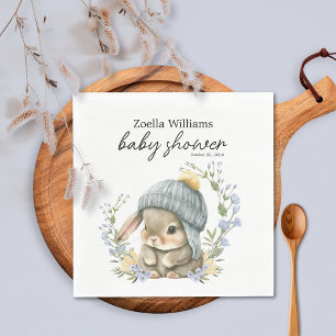 Simple Forest Woodland Baby Shower Napkin