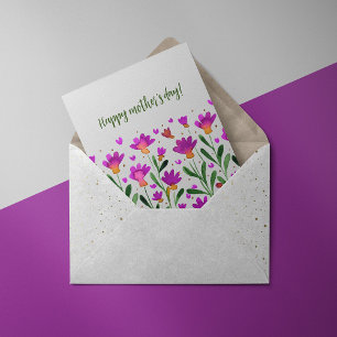 Simple forget me not flowers Mother's day Card