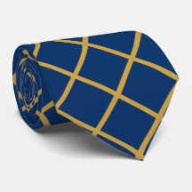 Simple Formal Blue and Gold Cross Hatch