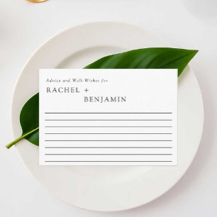 Simple Formal Minimal Wedding Advice & Well Wishes