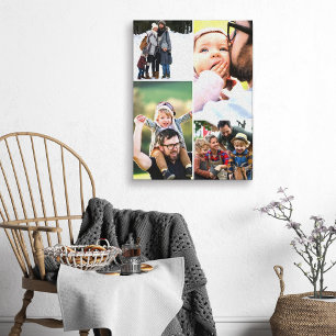 Simple Four Photo Collage Canvas Print