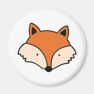 Simple fox head magnet