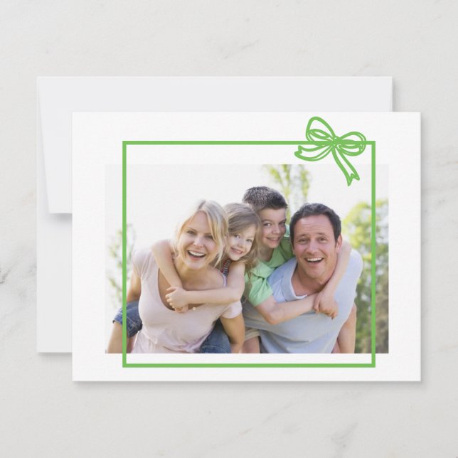 Simple Frame Christmas Holiday Card (Front)