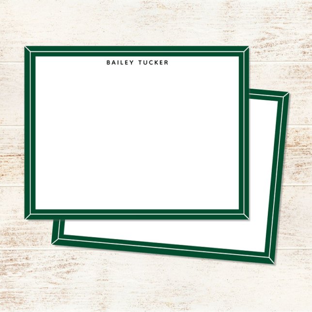 Simple Frame Green & White Personal Professional Card (Creator Uploaded)