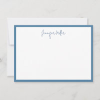 Simple Frame Tall Script Editable Blue Custom