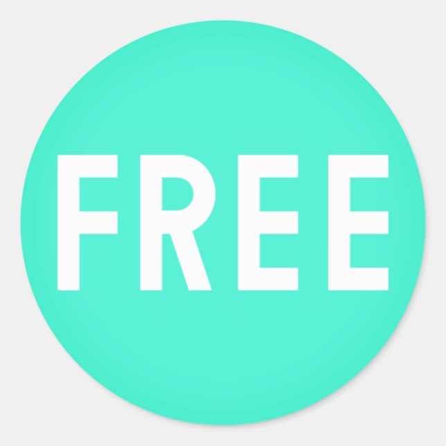 Simple FREE Emoji Classic Round Sticker (Front)