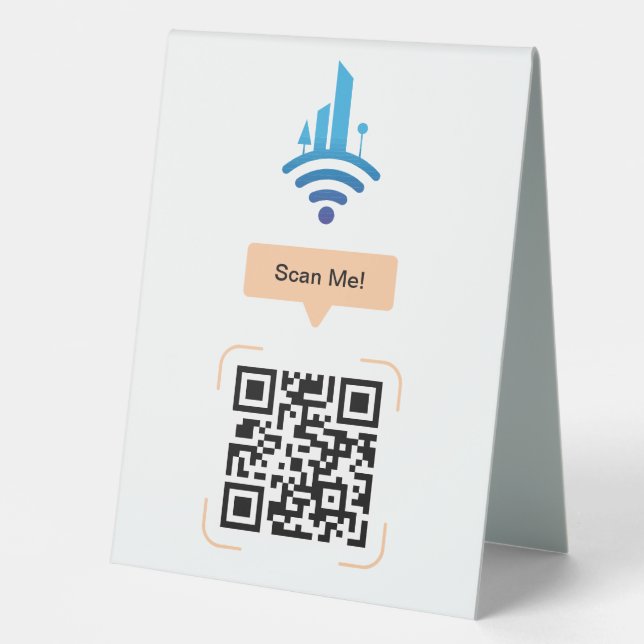 Simple Free Wi-Fi QR Code (Front)