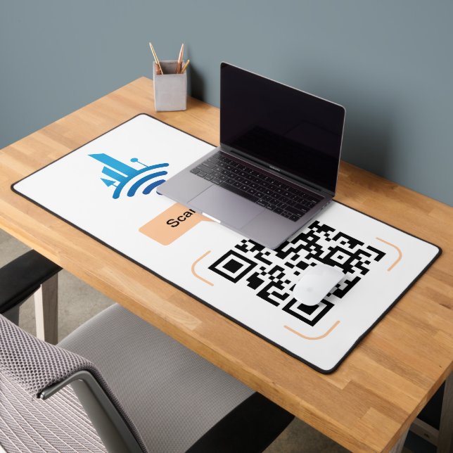 Simple Free Wi-Fi QR Code Desk Mat (Office 2)