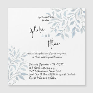 Simple French Floral Invitation