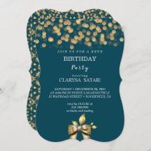 Simple fresh colourful gold bow Birthday party