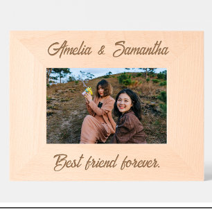 Simple Friends Name Custom Wood Frames