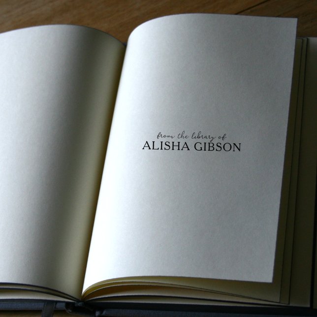 Simple From the Library Of... Book Rubber Stamp (Creator Uploaded)