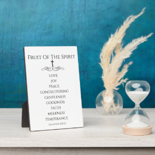 Simple Fruit of the Spirit Galatians 5 Plaque