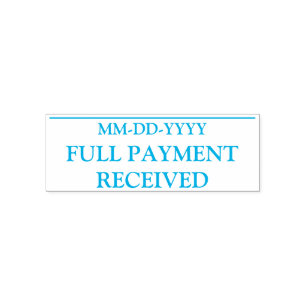 Simple "FULL PAYMENT RECEIVED" Rubber Stamp