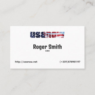Simple fully customisable business card