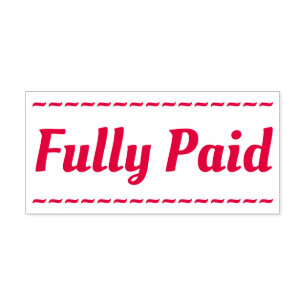 Simple "Fully Paid" Rubber Stamp