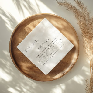 Simple Fun Facts About The Newlyweds Wedding Napkin