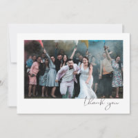 Simple Fun Script Font Guest Photo Wedding