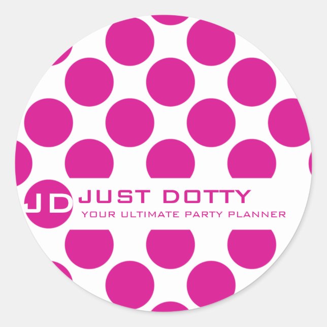 SIMPLE FUN STICKER :: bold dots 8 (Front)