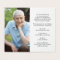 Simple Funeral Memorial Photo Folded Prayer Card