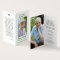 Simple Funeral Memorial Photo Folded Prayer Card