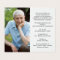 Simple Funeral Memorial Photo Folded Prayer Card