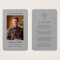 Simple Funeral Memorial Prayer Photo Card