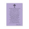 Simple Funeral Memorial Prayer Photo Card