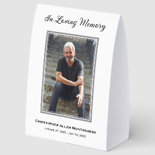 Simple Funeral Photo Memorial Tribute