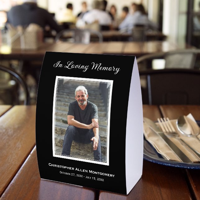 Simple Funeral Photo Memorial Tribute (Insitu(Restaurant))