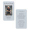 Simple Funeral Photo Sympathy Memorial Prayer Card
