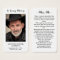 Simple Funeral Photo Sympathy Memorial Prayer Card