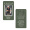 Simple Funeral Photo Sympathy Memorial Prayer Card