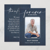 Simple Funeral Photo Sympathy Memorial