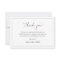 Simple Funeral Thank You Note Card
