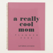 Simple Funny Cool Mum Personalised Blush Pink