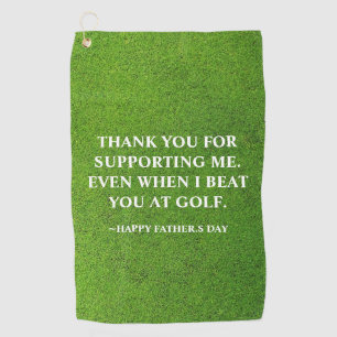 Simple Funny Father's Day Best golf towels