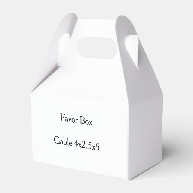 simple Gable 4x2.5x5 Favour Box (Back Side)