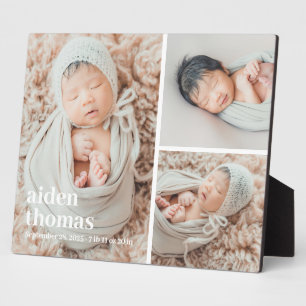 Simple Gallery Of Three Personalised Photo Desktop Plaque