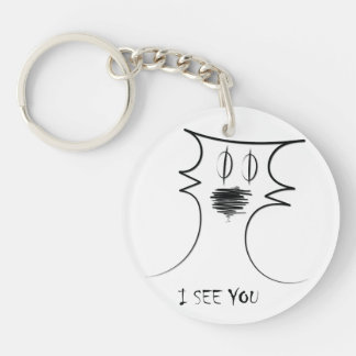 Simple Gaze Tee Key Ring