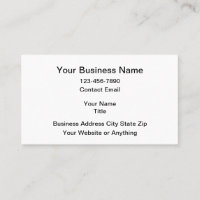 Simple Generic Business Card Starter Design