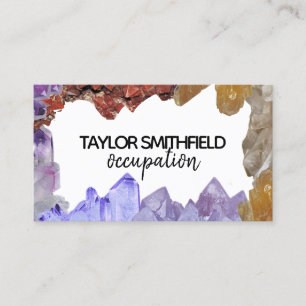 simple geode business card