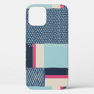 Simple Geometric Brush Strokes: Colour Block iPhone 12 Case