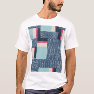Simple Geometric Brush Strokes: Colour Block T-Shirt
