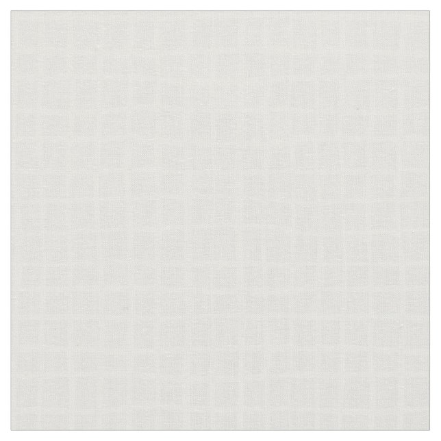 Simple geometric Grid beige white neutral check Fabric (Close Up)