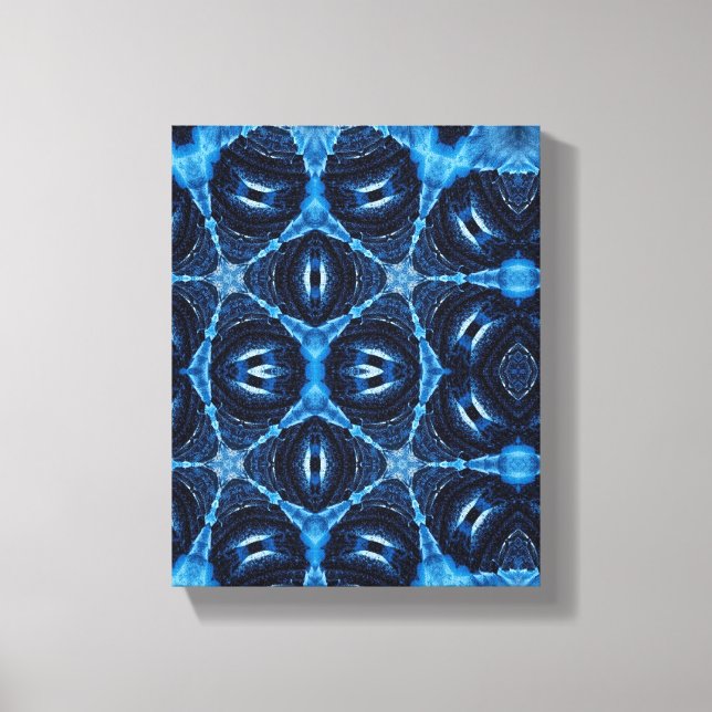 Simple Geometric Modern Art, Blue Navy Wall Art (Front)