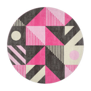 Simple Geometric Scandinavian Artwork Cutting Board